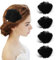 MWOOT 4 Piezas Clips para el Cabello Plumas Negras, Adorno Cabeza Cisne Blanco Ballet Accesorios Pelo Mujeres Niñas, Pieza Pelo Perla Blanca Carnaval Disfraz, Novia Boda Fiesta Cosplay