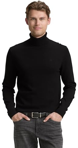 TOM TAILOR 1048216 Pull-Over, 29999-Black, S Homme