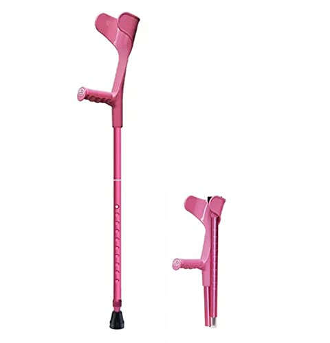 Muletas médicas ligeras para caminar para mujer, diseño elegante, altura ajustable, soporte duradero y cómodo para la movilidad