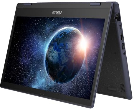 ASUS ExpertBook BR | Convertible | Mineral Grey | 14 FHD Touch-Display | Core i3 N305 | RAM: 16GB | SSD: 500GB | Stylus Pen | Windows 11 Pro