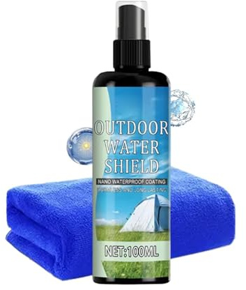 Vaporisateur imperméable | Liquide imperméabilisant 100 ml – Protection solaire et imperméable pour l'extérieur – Pour tentes, sacs à dos, toile, nylon, polyester, coques souples pour ski, pagaie