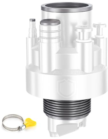Conector de tubería de agua para lavavajillas, anillos de sellado, conector 5 en 1 para desagües, juntas de agua, lavabos de cocina, rama de alcantarillado
