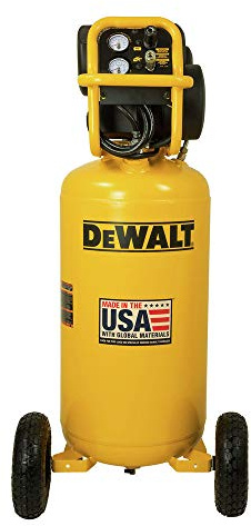DEWALT 27 Gallon Vertical Air Compressor, Portable 1.7 HP, Oil-Free, Low Volt Easy Start Motor, 78 dBA, 5.1 SCFM at 90 PSI, 6.8 SCFM at 40 PSI