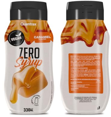 Quamtrax | Zero Calories Sirop (330ml) | Sirops zéro calories | Sirop zéro calories - Caramel