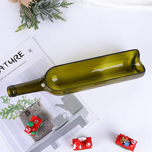 Veemoon Verre pour Bouteille de Vin Pot à Fleurs Décoration Intérieure Artisanale Contenant Bouteille de Verre sans Bouchon