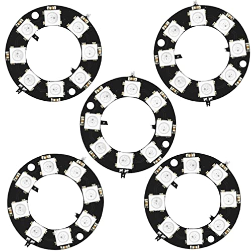 AZDelivery 3 x RGB LED Ring 8 bit WS2812 5050 RGB LED + integrierter Treiber RGB Lichtmodul | Kompatibel mit Arduino und Raspberry Pi