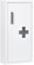 kleankin Botiquín de Pared de Acero Botiquín para Medicinas de 3 Niveles con Puerta Magnética para Cocina Baño 30x12x60 cm Blanco