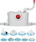 500W Hebeanlage WC, 4 Anschlüsse für WC Toilette, Dusche, Waschbecken, Badewanne, 7m Förderhöhe