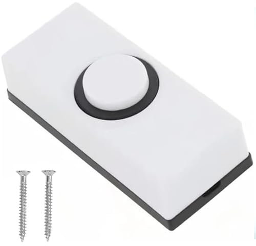Wired Doorbell Button, Door Bell Push, Doorbell Wired with 2Pcs Screws Wall Mounted Weatherproof Fits Most Doorbell Chimes for Home Garage