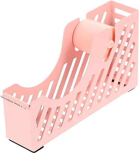 Dispenser per nastro adesivo, Dispenser for nastro adesivo da tavolo - Porta nastro adesivo magico for bambini e studenti - Taglierina for nastro adesivo in metallo affidabile for uso in ufficio e a s