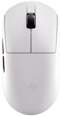 ATK Mouse da gioco wireless A9 SE | Sensore PAW3311 ultra leggero, 53 g, 12000 DPI, polling 1000 Hz, batteria 120H, Tri-Mode 2.4G/BT/cablata, per PC/Mac, bianco
