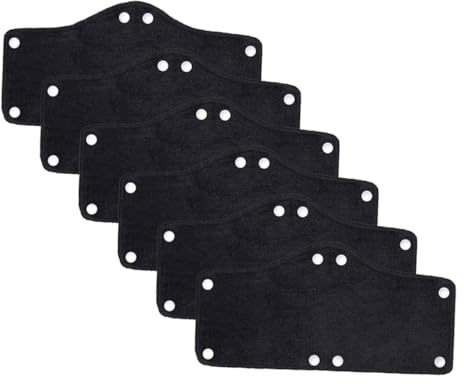 Holibanna 6 piezas Forro Absorbente para de Seguridad Almohadillas Transpirables y Lavables para Protección y Comodidad Trabajo al Aire Diseño Ergonómico Negro