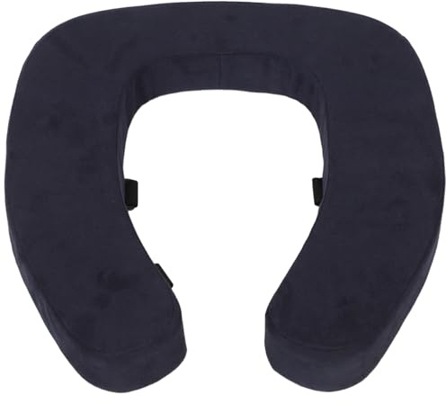 ELAYARD Asiento Acolchado para Inodoro Gris de Invierno, Funda Lavable y Antideslizante, Cojín Grueso y Suave para Aumento de Altura, Adecuado para Personas Mayores, Comodidad en Baño
