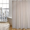 MSV Cotexsa by Premium Anti-Schimmel Textil Duschvorhang - Anti-Bakteriell, waschbar, 100% wasserdicht, mit 12 Duschvorhangringen - Polyester, „Berbera“ Weiß 180x200cm – Made in Spain