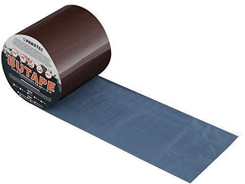 Parotec BuTape Nastro Sigillante Butile-Alluminio – Riparazione Tetto – Impermeabile, Resistente a UV e Intemperie – Forte Aderenza – 75 mm x 10 m – 7 Colori (Marrone)