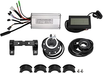 BuyWeek Brushless Motor Controller Kit für Elektrofahrrad, 36V 48V 550W 22A Bürstenlose Motor Controller LCD Display Panel 130X Daumengas 8C PAS Sensor Kit für E-Bike
