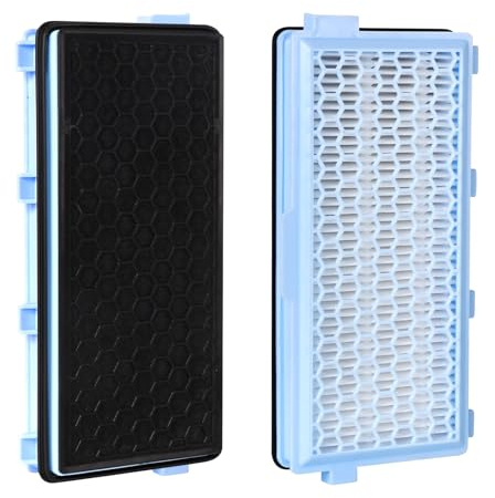 Jegehoyo 2 HEPA Filters für Miele AirClean SF-HA 50, S8340 Staubsaugerfilter für Miele Compact C1 C2, für Complete C2 C3 Cat/Dog PowerLine S4000 S5000 S6000 S8000 Aktiv Zubehör