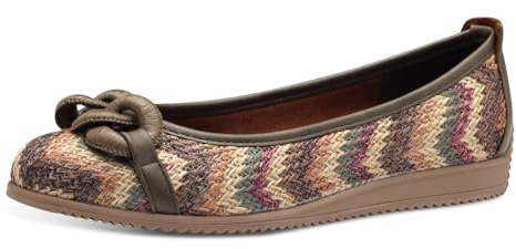 Marco Tozzi Ballerina da Donna 2-22121-44, Khaki Comb, 38 EU