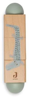 Jollein 105-001-67103 Jungle Jambo - Puzzle Giratorio de Madera