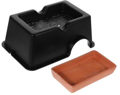 MILISTEN Haustierhöhle Tiere Haustiere Künstliches Schildkrötenhaus Reptilienversteck Aquariumlandschaft Höhle Reptilienzubehör Reptilienfluchtversteck Reptilienfluchthöhle