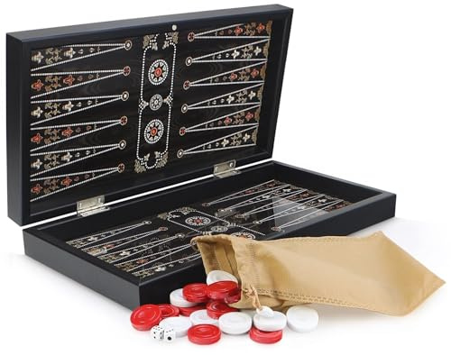 Orientalisk backgammon TAVLA XL intarsia look Ottoman INCI