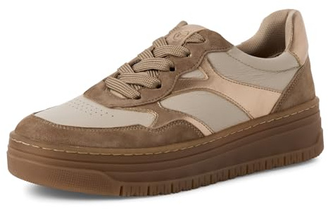 Tamaris Damen Schnürer Leder braun 39