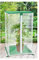 Gewächshaus Balkon Doppeltür mit Reißverschluss, 30x30x50cm, Transparent Folie PVC, Kleines Gewächshaus Outdoor mit Stützstange, für Kleine Pflanzen vor Frost Wind Schützen
