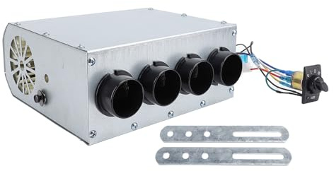12V Universal Underdash Heater Fast Heat Värme Frost Ta Bort Winter Automotive Air Defroster med 4 Ventiler och 3 Hastighetsbrytare för Bilar Lastbilar