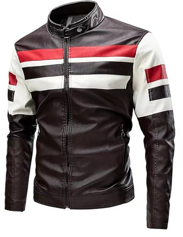 Duohropke Chaqueta de motorista tipo bomber para hombre, impermeable, cortavientos, con protectores, para scooter, motero, Touring, L