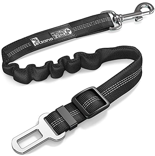 Dog Seat Belt for Car - Adjustable Dog Car Safety Harness (Black)