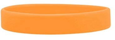 J&R silikon armband paket med 10 spädbarn storlekar val av färger Orange