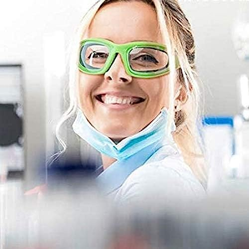 InnovaGoods® Lunettes de protection transparentes avec verres anti-buée, anti-rayures, protection UV400, résistantes aux chocs, confortables et légères, parfaites pour les travaux d'atelier, de constr