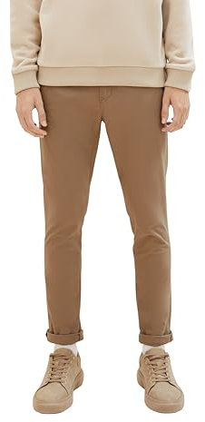 TOM TAILOR Denim Herren Slim Fit Chino Hose mit Gürtel
