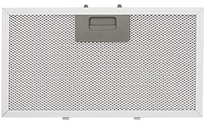 Klarstein Paolo 72 filtro de aluminio para grasa, 30,9 x 16,8 cm, filtro de recambio, filtro de sustitución, accesorio plateado