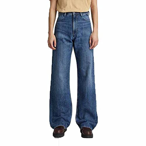 G-Star Femme Stray Ultra High Loose Jeans, Bleu (faded capri D22068-C779-D346), 29W / 32L