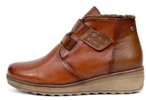 GIORDA 27491. Botin Sport DE Piel con Gancho y Bucle Mujer Cuero 38
