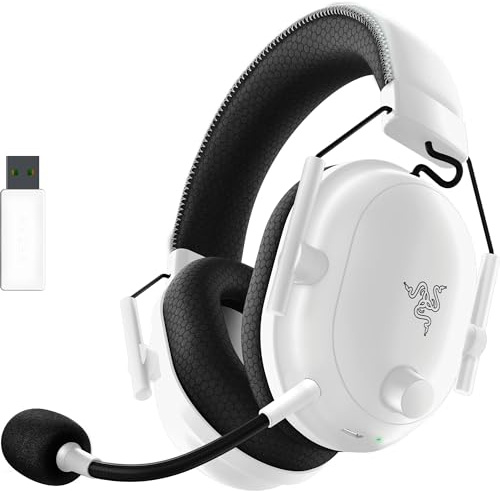 Razer BlackShark V2 Pro Wireless Gaming Headset, PC, 70 Hr Battery, White
