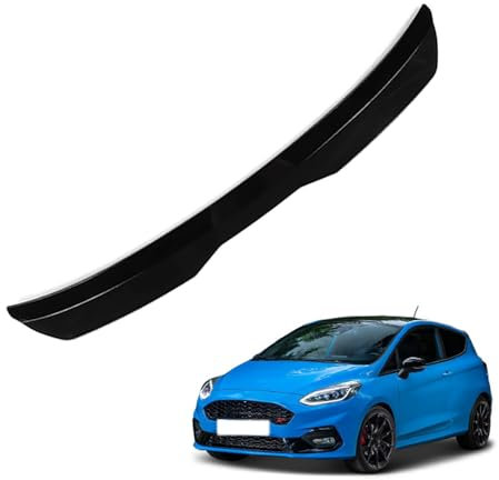 KizmiQ Car Rear Spoilers,for Fo-rd Fiesta Active VIII (Mk8) 2018 2019 2020 2021 2022 2023 2024 Roof Wing Hatchback Modification ABS Spoiler reduces drag Improve Fuel Efficiency spoiler,A/Black