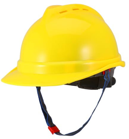 Lurrose Casco Sicurezza Per Edilizia Protezione Testa Gialla e Traspirante Per e All Aperto Approvato Standard Sicurezza