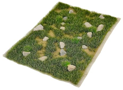 harayaa Modèle de Touffe D'herbe, Groupes de Végétation Artificielle, Mini Modèle de pour Aménagement de Diorama 1/35, 1/64, 1/72, 1/87, Vert D'été