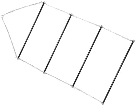 Hamwesh Portasella, Design Pieghevole Extra Large, Supporto per Coperta per Cavalli in Ferro, Facile da Installare, Organizer Regolabile per Sottosella con 4 Pali Sospesi per Fienili, Stalle,