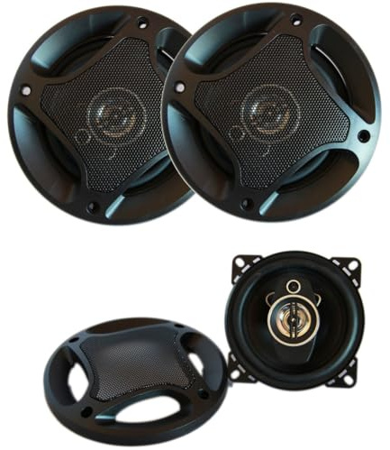 TrAdE shop Traesio Kit Coppia Casse Auto 250 Watt 2 Vie 10CM Altoparlanti Speaker Automobile TS1072