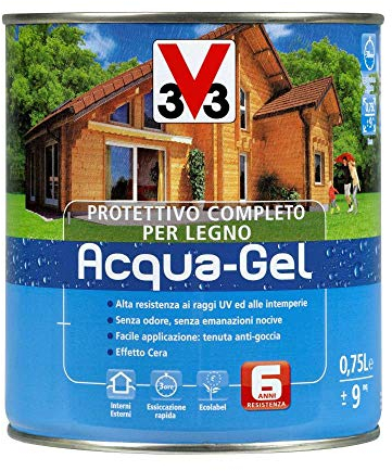 Protettivo completo acqua-gel 0,75 lt - noce scuro