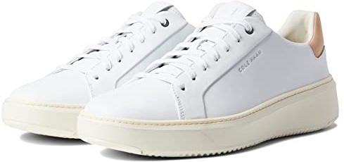 Cole Haan Men's Grandpro Topspin Sneaker, White/British Tan, 12 UK