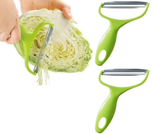 2 Piezas Pelador de Verduras de Boca Ancha Cortador de Verduras Repollo,Patatas Pelador de Alimentos para Cocina del Hogar Casera