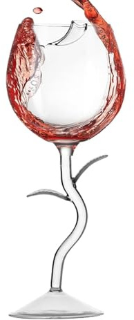 Generiskt rosévinsglas – blomformat, värmebeständigt champagneglas | elegant vinmugg för bröllop, sammankomster, förlovningsfester och sammankomster