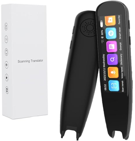 moyiw Scan Reader Pen with 134 Languages Real-Time Translation, Scan to Text & Speech Support – Reading Translator Device for Dyslexia, Elderly, Kids & Students