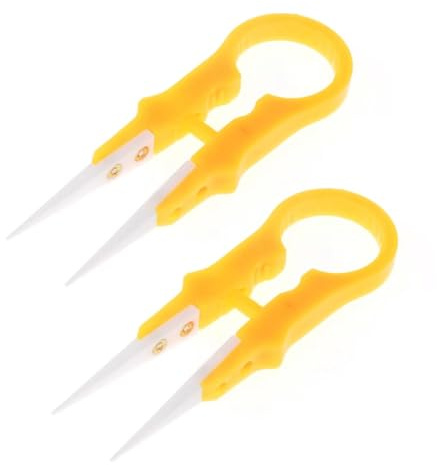 Pinzette per saldatura con punta in ceramica 1000 ℃ per riparazione elettronica gioielli Computer laboratorio saldatura pinzette antistatiche