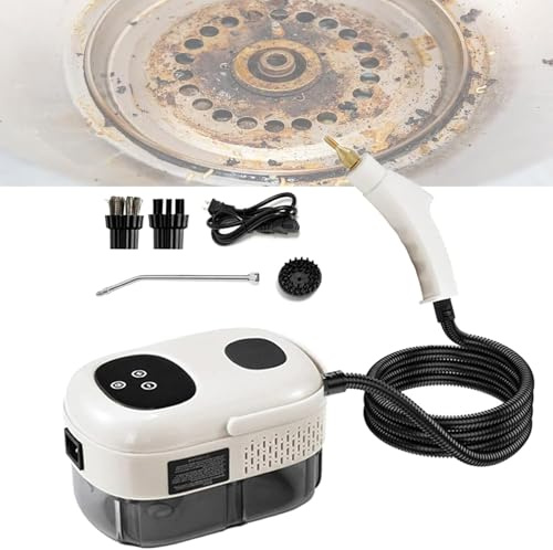 Macchina per la pulizia a vapore da 1600 W, pulitore a vapore portatile da 1000 ml, regolazione a 6 velocità, riscaldamento rapido in 15 secondi, temperatura elevata 105 °C, per rimuovere macchie