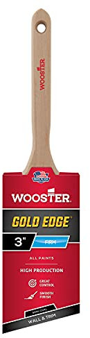 Wooster Brush 5236-3 Gold Edge Semioval Angle Sash Paintbrush, None, 3 Inch